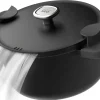 Faitout antiadhérent Berghoff Leo Phantom en aluminium recyclé 24cm avec couvercle et maniques