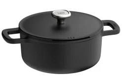 Faitout antiadhérent Berghoff Leo Phantom en aluminium recyclé 24cm avec couvercle et maniques