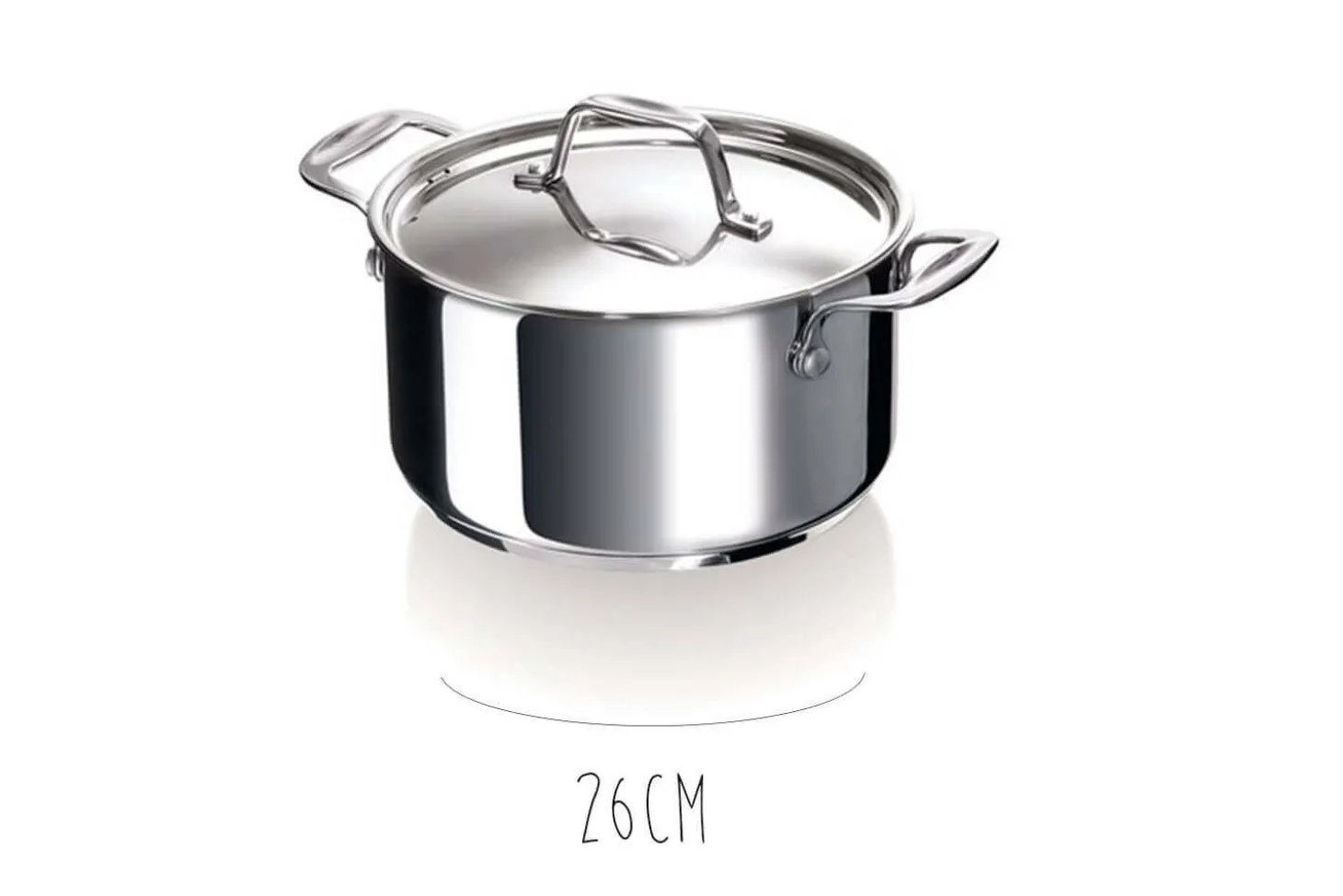 Faitout Beka Chef en inox avec couvercle