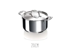 Faitout Beka Chef en inox avec couvercle