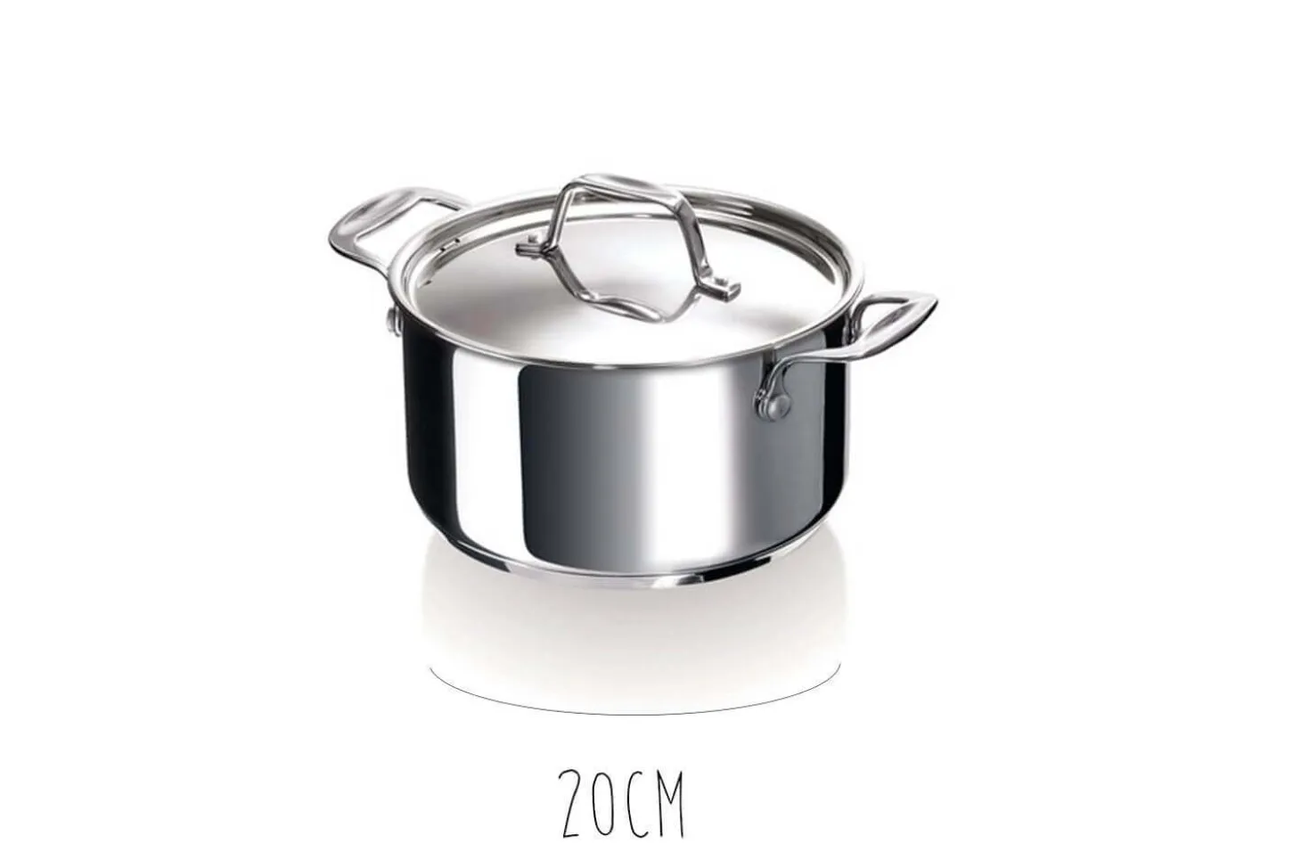 Faitout Beka Chef en inox avec couvercle