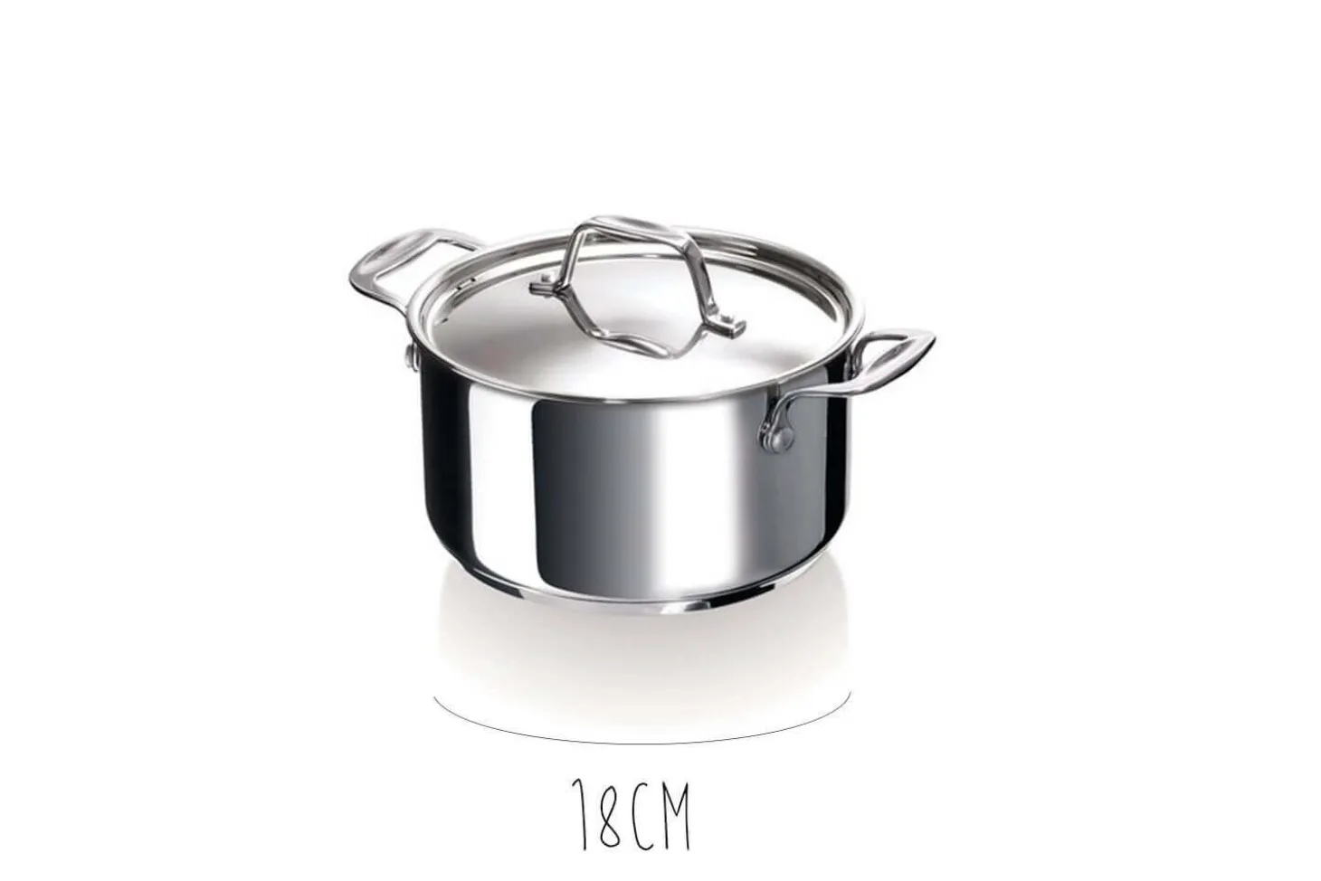 Faitout Beka Chef en inox avec couvercle