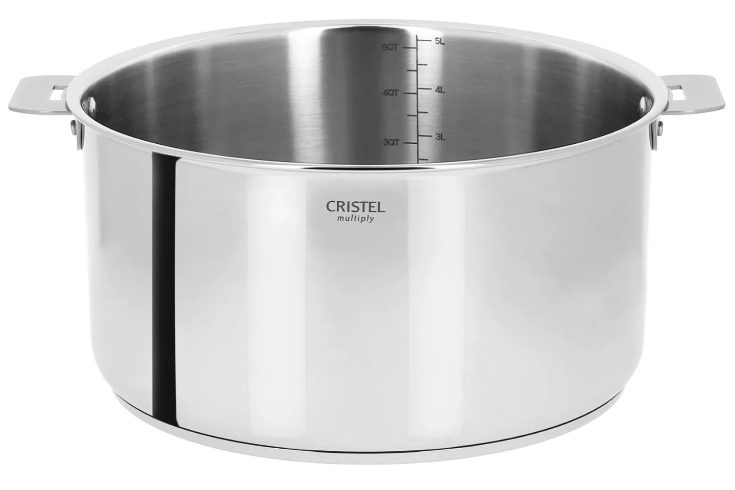 Faitout Cristel Casteline amovible en inox 5 plis
