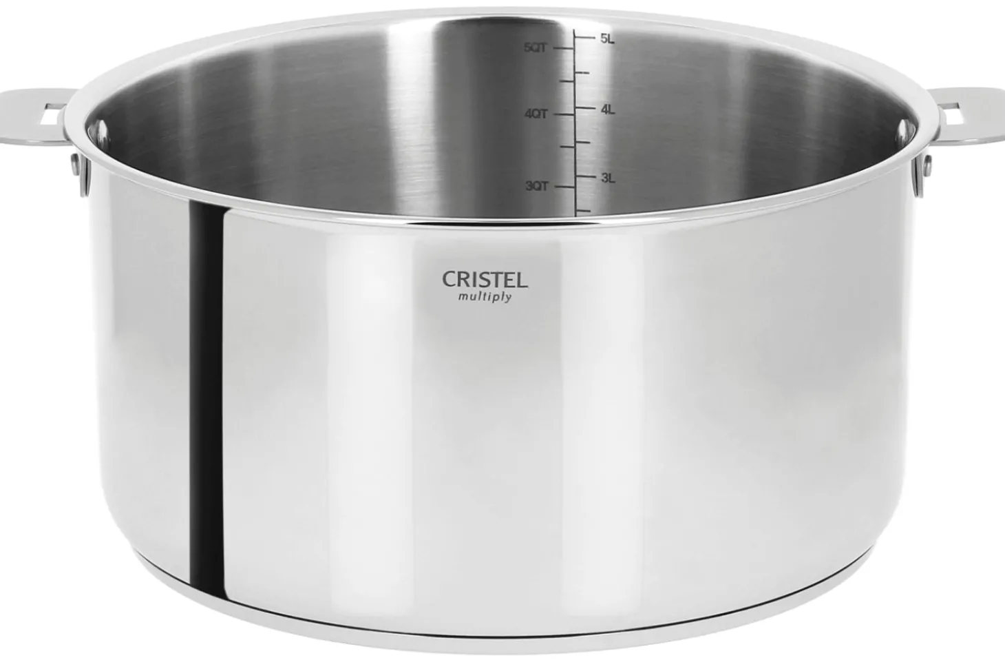 Faitout Cristel Casteline amovible en inox 5 plis