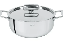 Faitout Cristel Castel'Pro en acier inoxydable 18/10 5 ply
