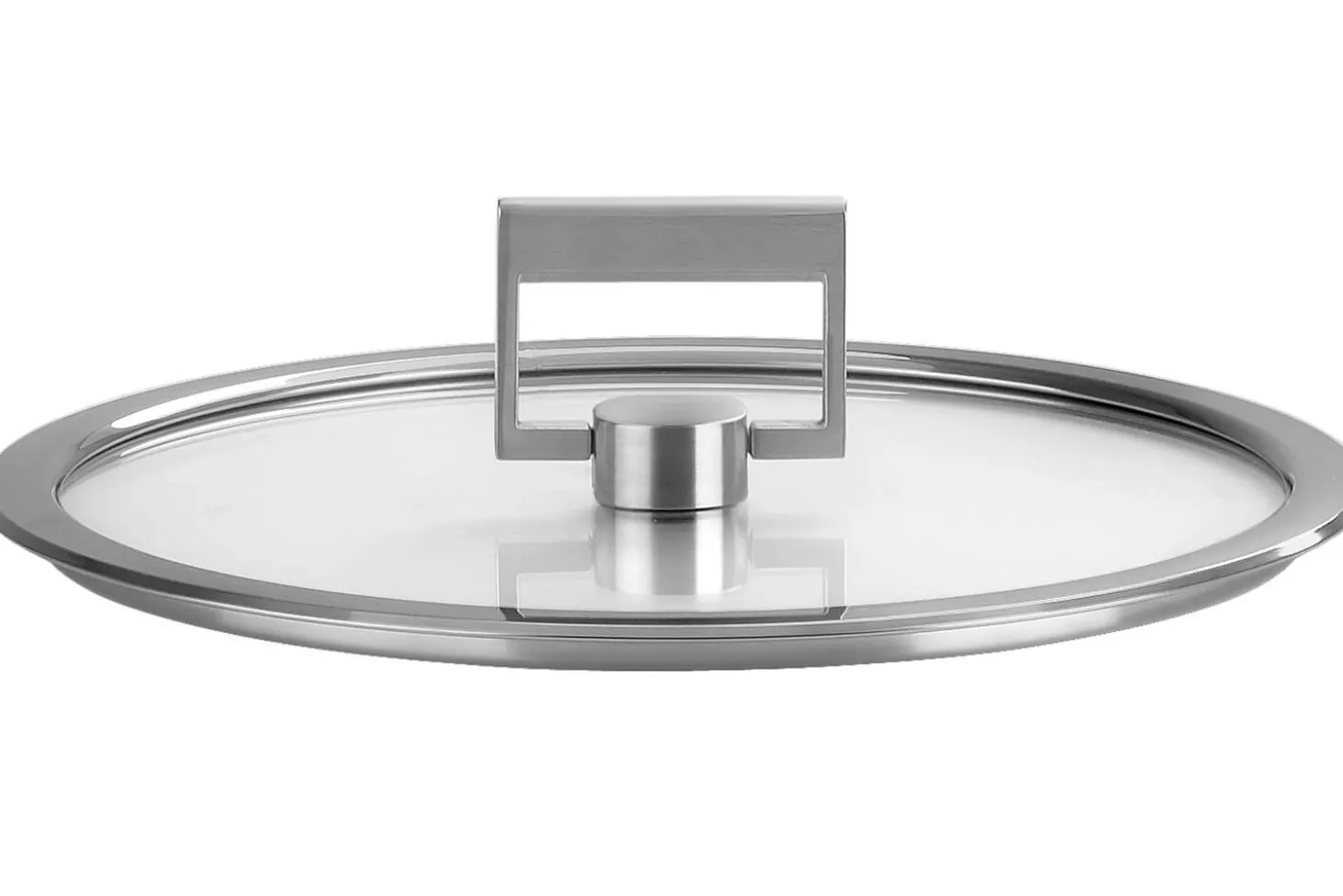 Faitout Cristel Strate Fixe en acier inox 18/10 + couvercle en verre plat