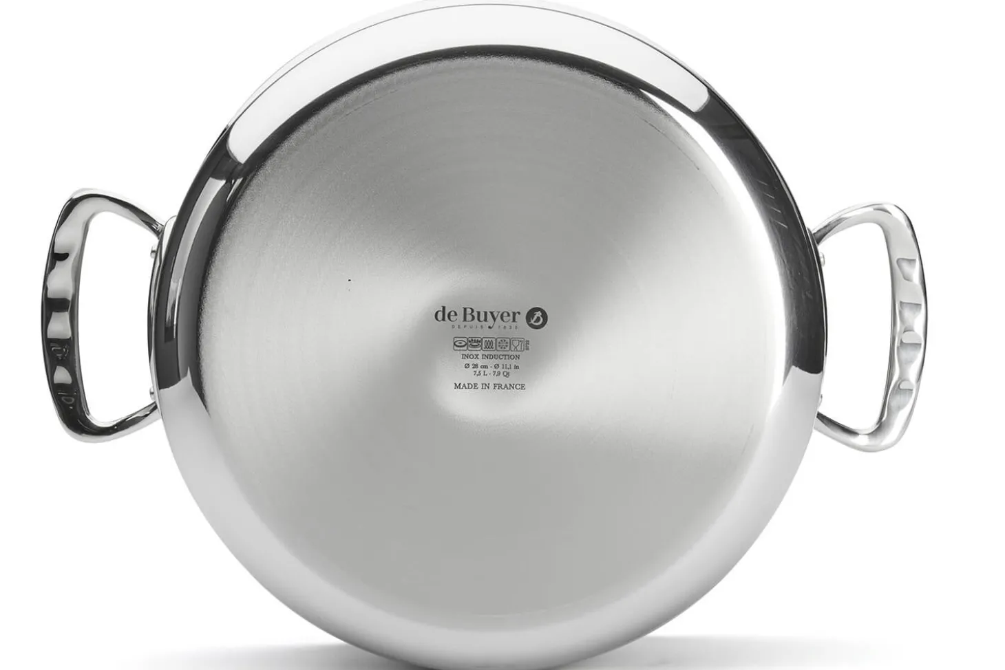 Faitout De Buyer Affinity en acier inoxydable 5 ply avec couvercle