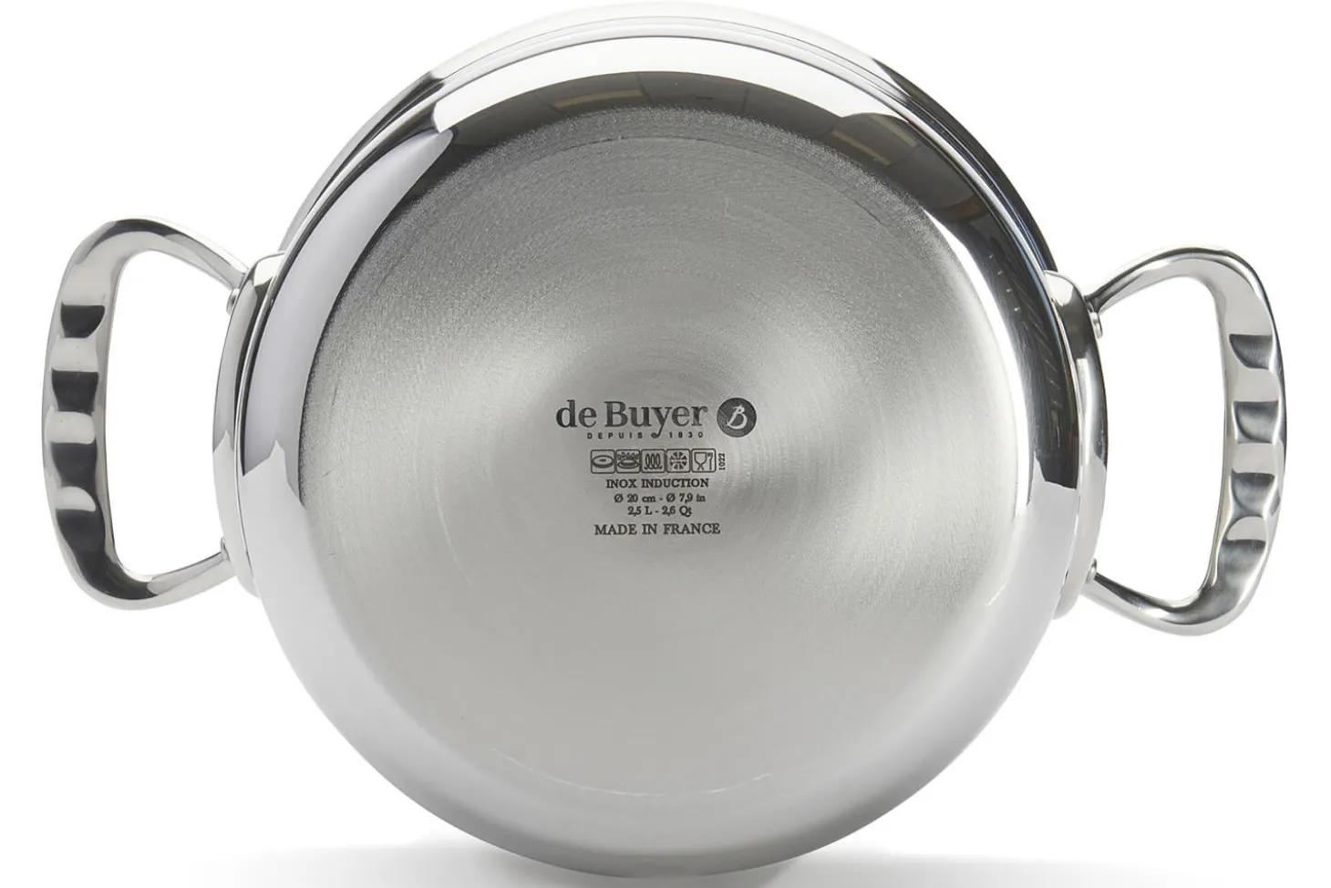 Faitout De Buyer Affinity en acier inoxydable 5 ply avec couvercle