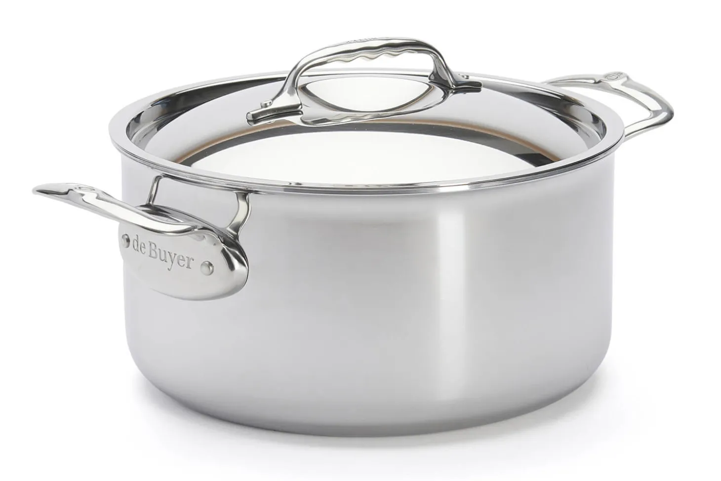 Faitout De Buyer Affinity en acier inoxydable 5 ply avec couvercle