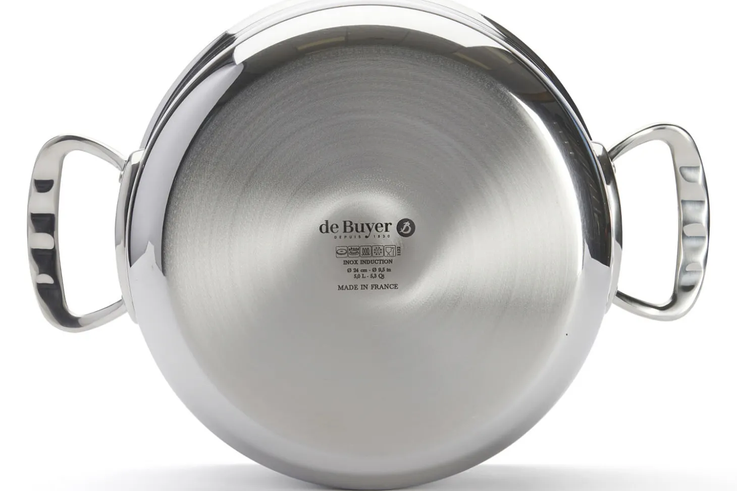 Faitout De Buyer Affinity en acier inoxydable 5 ply avec couvercle
