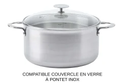 Faitout De Buyer Alchimy en inox 18/10 multicouches 3 plis