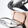 Faitout en cuivre inox De Buyer Prima Matera compatible induction anses en inox avec couvercle