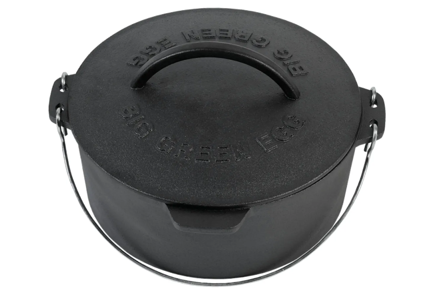Faitout hollandais en fonte 5,2L pour Big Green Egg Medium, Large, XL, et 2XL 27cm