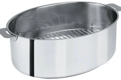 Faitout ovale Cristel Mutine amovible 30cm + grille en inox