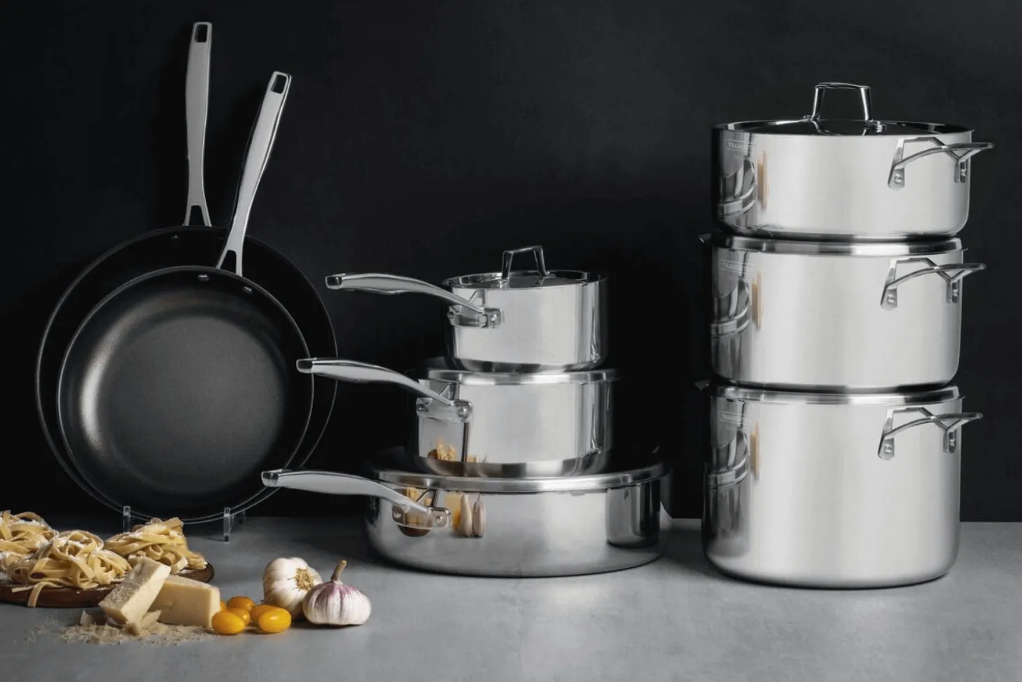 Faitout Tarmontina Grano en inox triple couche