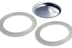 Filtre de rechange pour cafetière italienne Gefu Emilio 4 tasses + 2 joints d'étanchéité