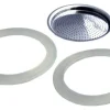 Filtre de rechange pour cafetière italienne Gefu Emilio 6 tasses + 2 joints d'étanchéité