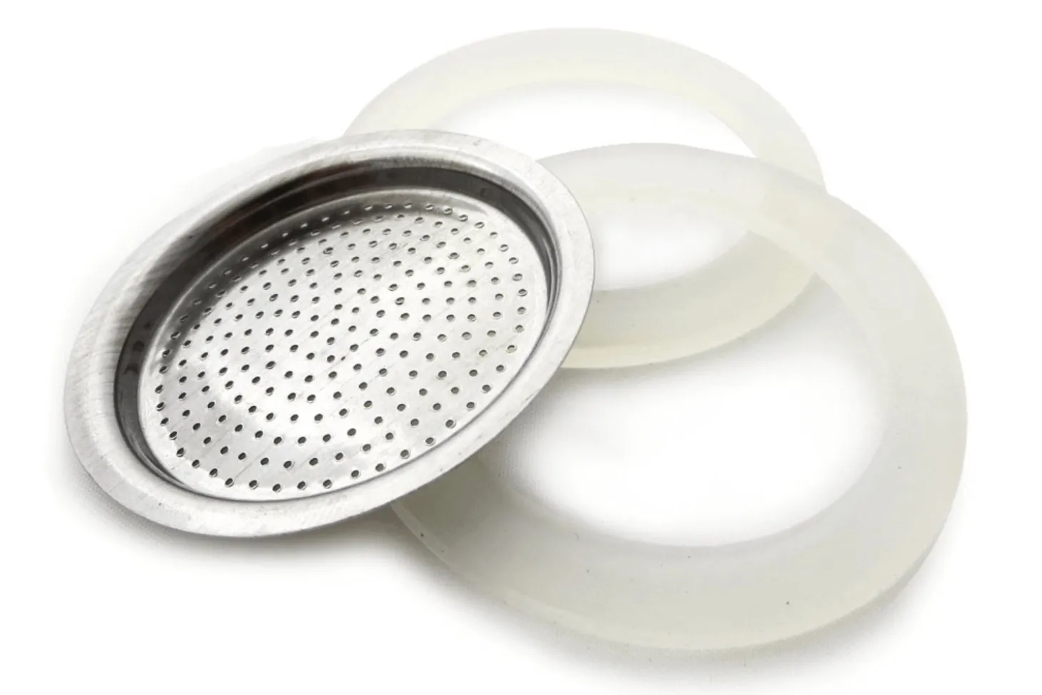 Filtre de rechange pour cafetière italienne Gefu Nando 6 tasses + 2 joints d'étanchéité