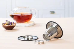 Filtre à thé Cristel dévissable et diamètre adaptable en inox