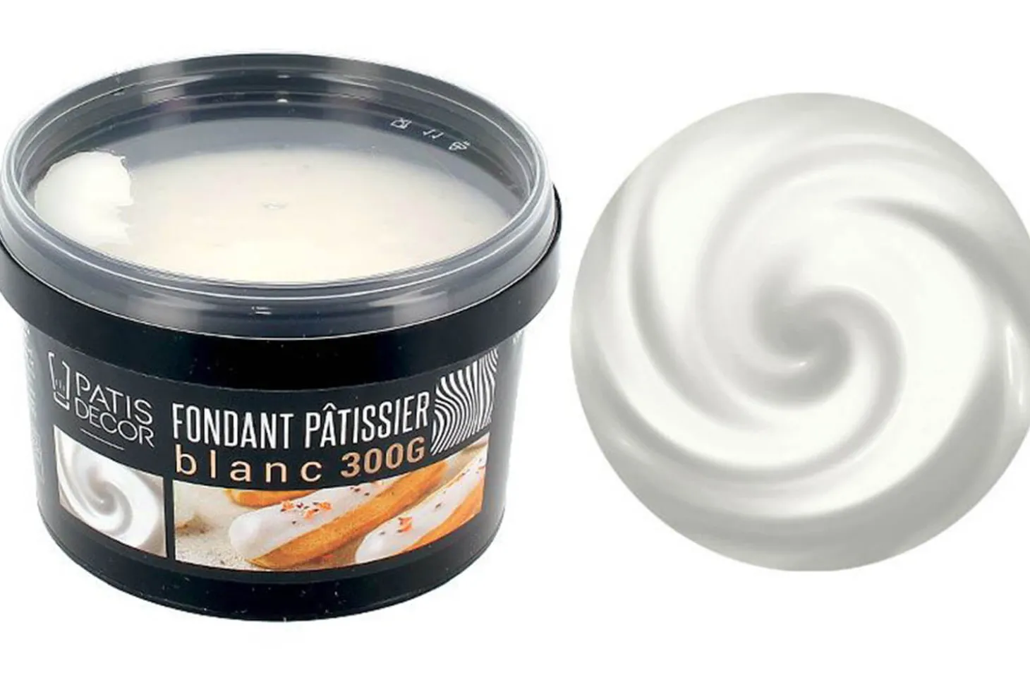 Fondant pâtissier blanc Patisdécor 300g