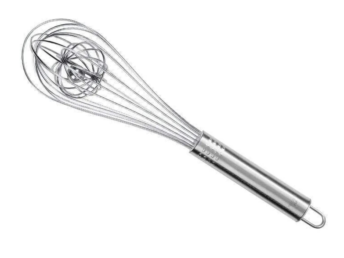 Fouet de cuisine 28cm acier inox 18/8 + boule inox