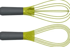 Fouet 2-en-1 Joseph Joseph Twist en silicone vert