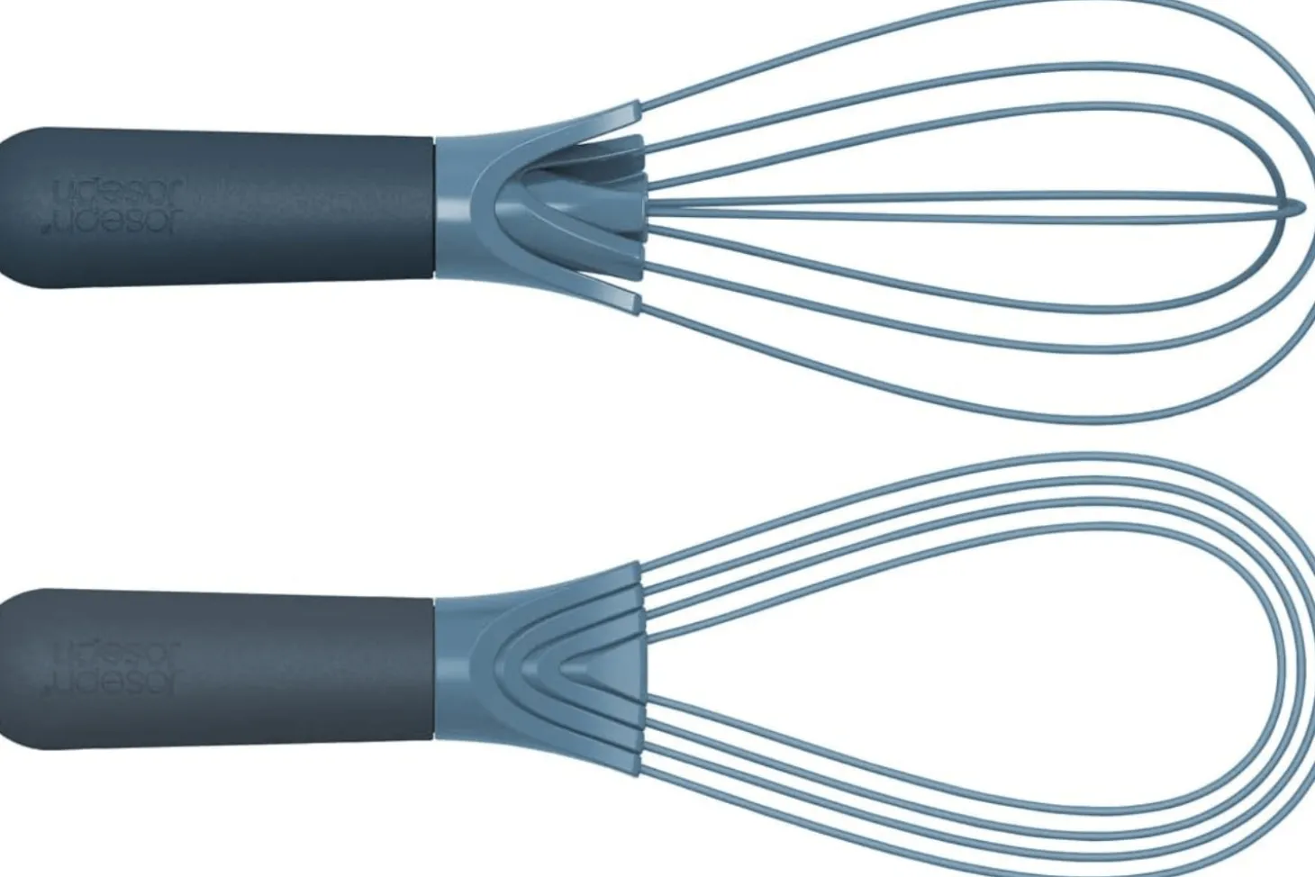 Fouet Joseph Joseph Twist Sky en silicone bleu