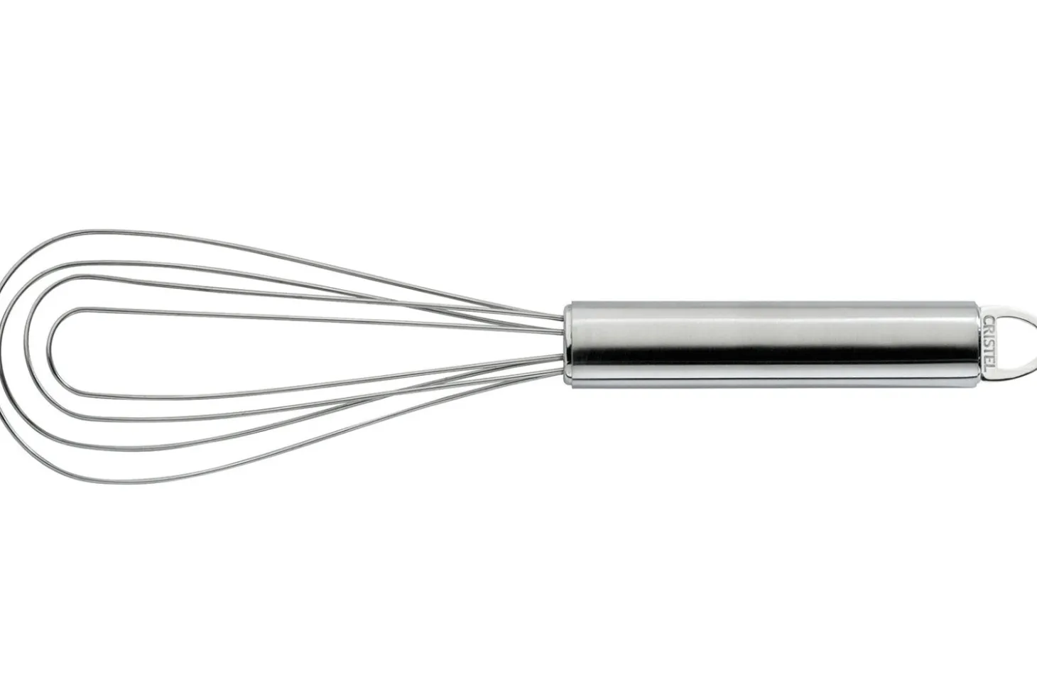 Fouet plat Cristel POC en acier inoxydable 25cm
