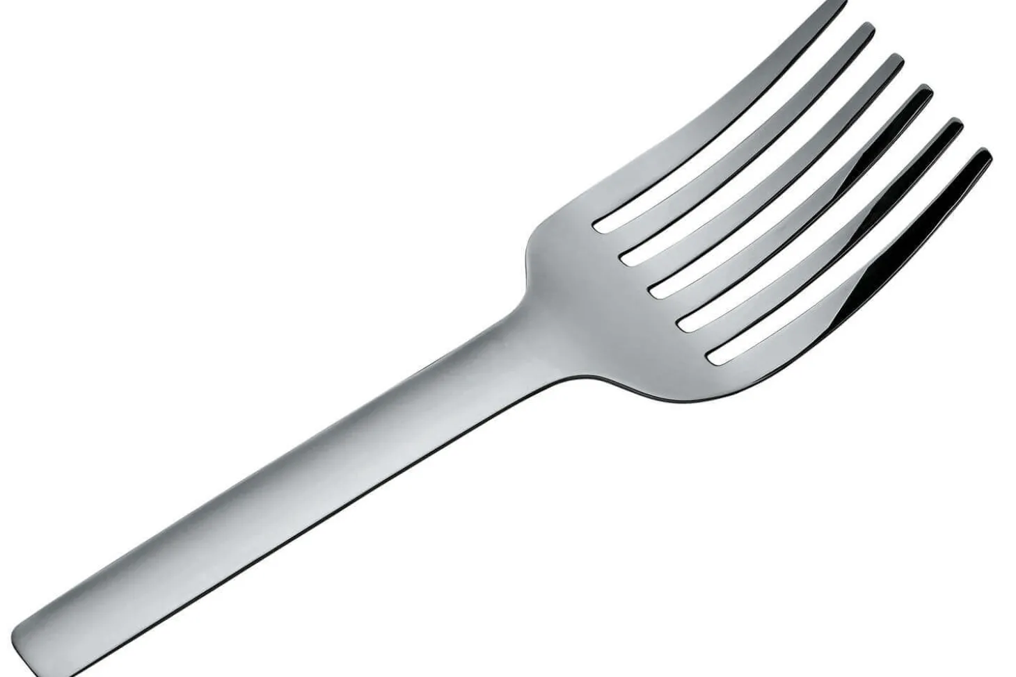 Fourchette spaghetti Alessi Tibidabo tout acier inox design par Kristiina Lassus