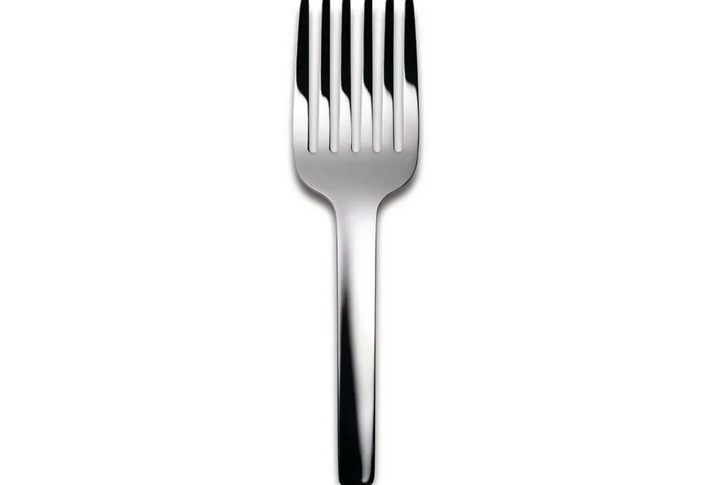 Fourchette spaghetti Alessi Tibidabo tout acier inox design par Kristiina Lassus