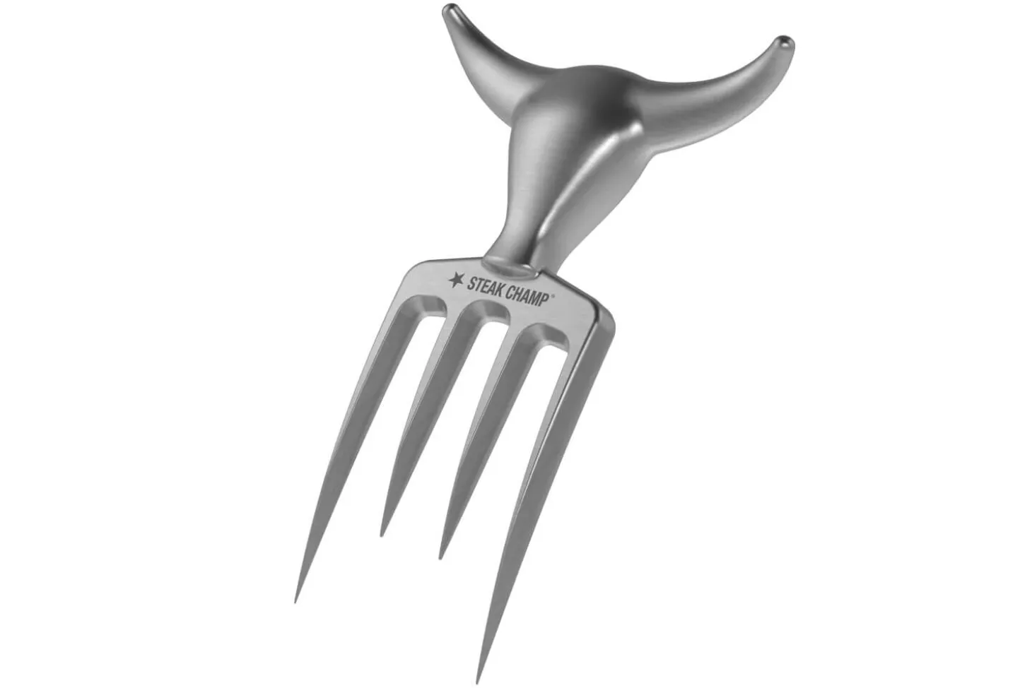 Fourchette à viande Steak Champ Bull Fork en zinc chromé 16,5cm