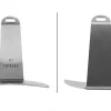 Fourchette à viande Tridens acier inox brossé + socle tout inox