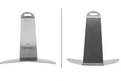Fourchette à viande Tridens acier inox brossé + socle tout inox