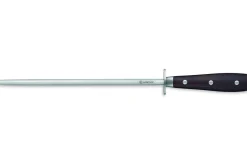 Fusil à aiguiser acier Wüsthof Ikon mèche ronde 26cm grain fin