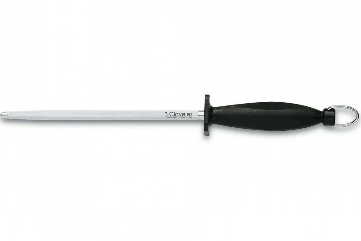 Fusil à aiguiser 3 Claveles mèche ronde 20cm grain standard