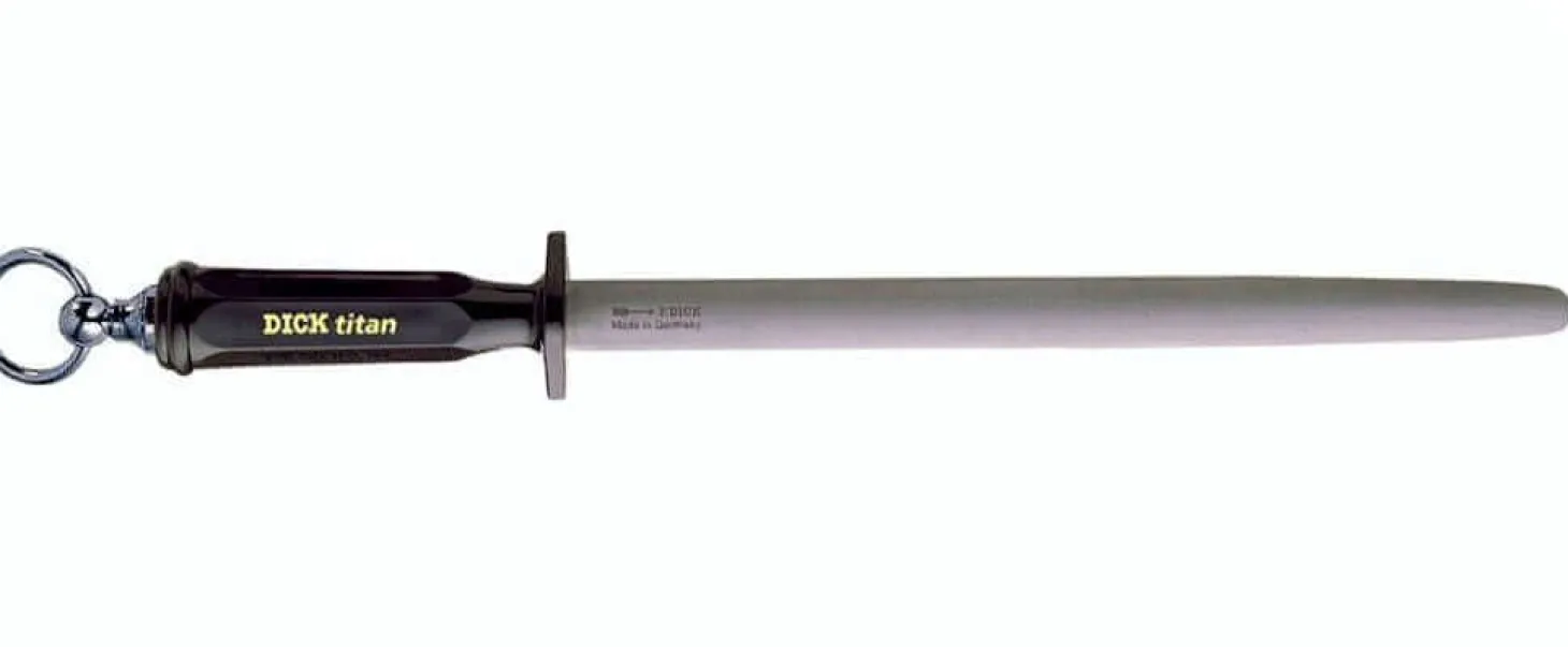 Fusil à aiguiser Dick Dickoron Titan mèche ovale 30cm grain fin