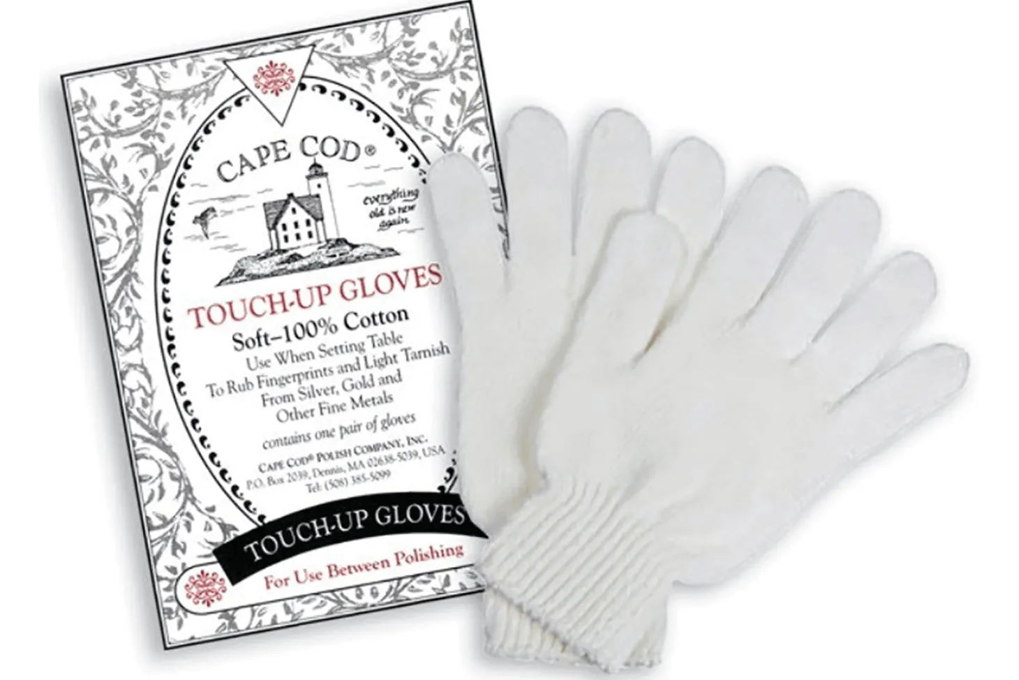 Gants anti-traces de doigts Touch-up Gloves Cape Cod 100% coton