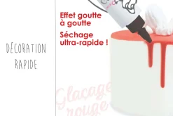 Glaçage rouge prêt à l'emploi Scrapcooking - Goût chocolat 130g
