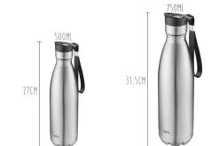 Gourde isotherme en inox Gefu Olimpio argent