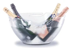 Grand seau à champagne transparent Pulltex avec poignées