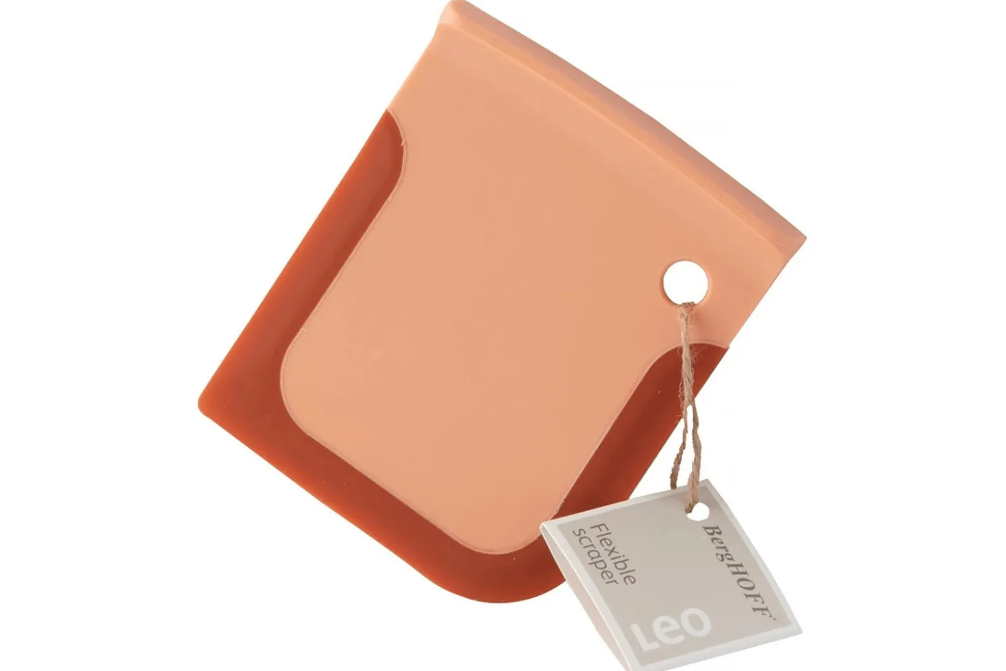 Grattoir flexible Berghoff Leo en nylon renforcé en fibres de verre et silicone orange