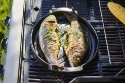 Grill poisson noir Peugeot Grill to Table en céramique - 41x26cm