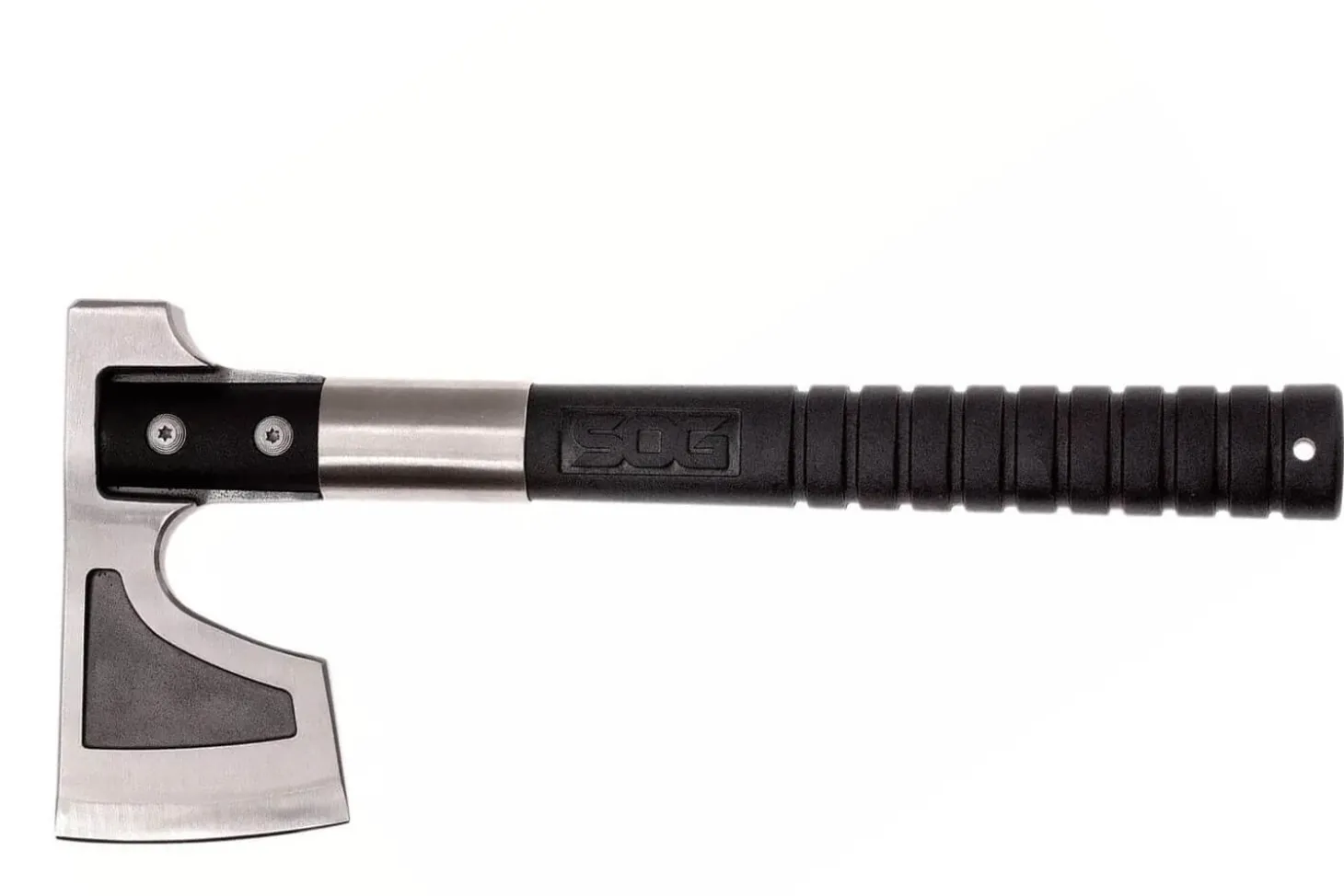 Hache SOG Camp Axe SGCH1001 manche en nylon/fibres de verre noir 29cm avec étui en nylon