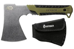 Hachette Gerber Pack Hatchet GE003482 manche en caoutchouc vert/noir 24,1cm + étui