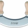 Hachoir berçoir Triangle poignées en hêtre double lame 23cm