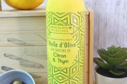 Huile d'olive Savor&Sens Color Block saveur citron thym - 20cl