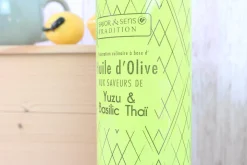 Huile d'olive Savor&Sens Color Block saveur yuzu et basilic thaï - 20cl