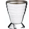 Jigger à cocktail Barcraft en acier inoxydable avec 6 marquages de mesure
