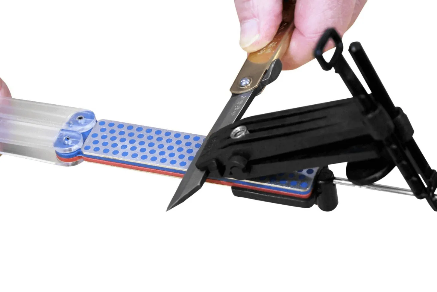 Kit d'aiguisage DMT Diafold Magna-Guide avec 2 aiguiseurs double face