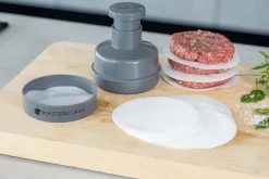 Kit de préparation de burgers MasterClass en polymère gris + 100 disques de cire